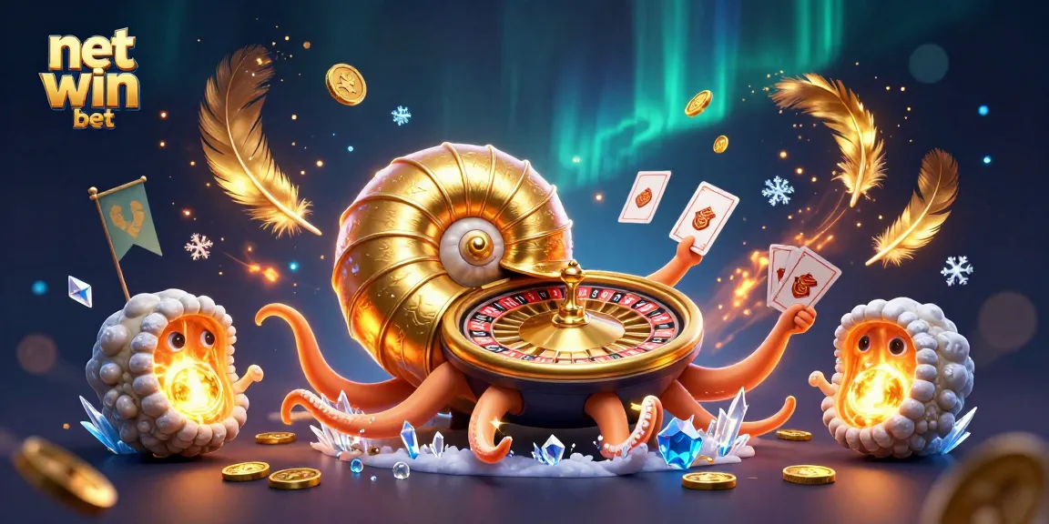 Experience net win bet with a stunning 3D illustration of a giant nautilus at an online casino.