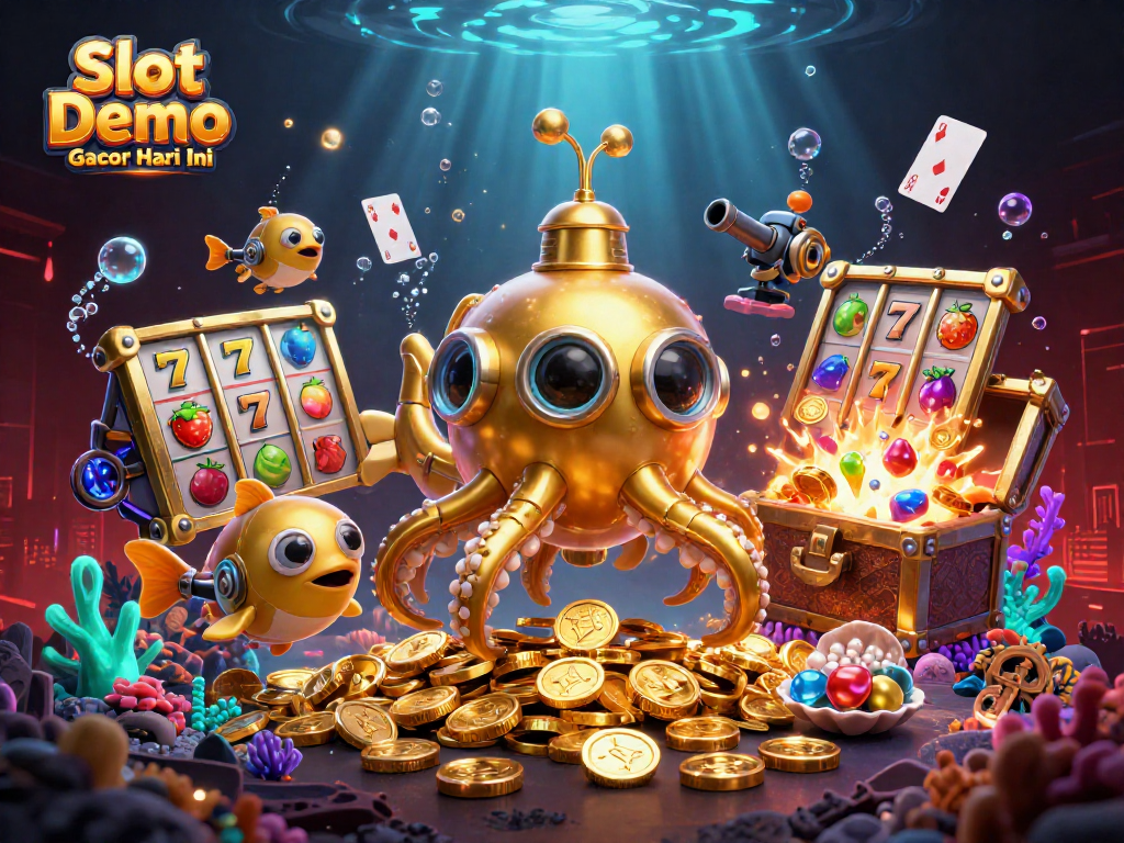 Engage with Slot Demo Gacor Hari Ini through vibrant 3D underwater casino filled with golden treasures.