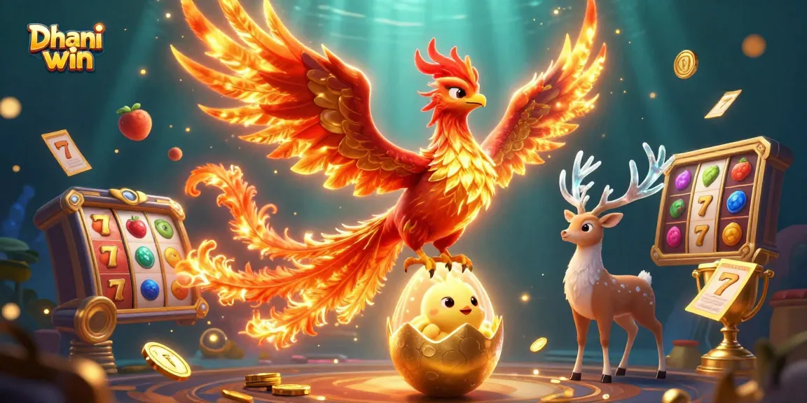 Dhani win showcases exciting slot games featuring vibrant symbols and dynamic elements in this captivating scene.